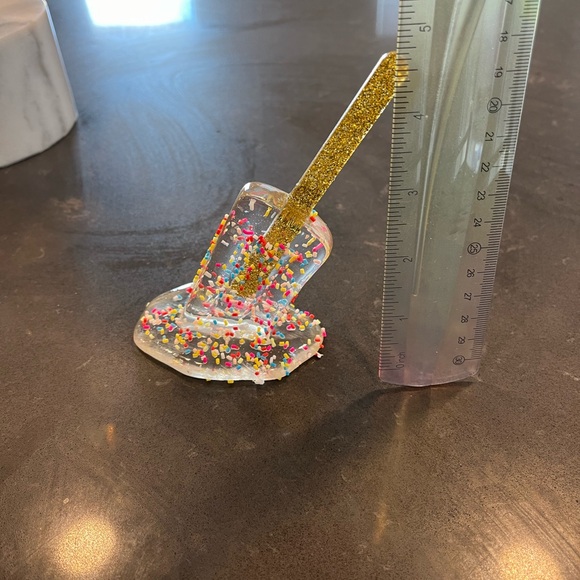 Popsicle with Sprinkles-Transparent-Art/Decor-New with Box - Picture 4 of 4